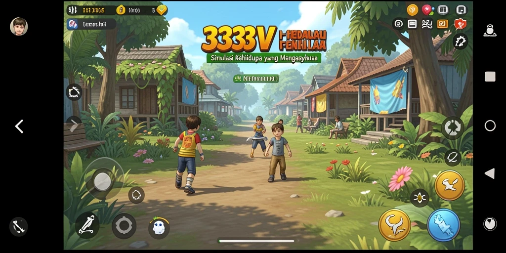 Tampilan gameplay 333V menampilkan interaksi karakter yang mendalam.