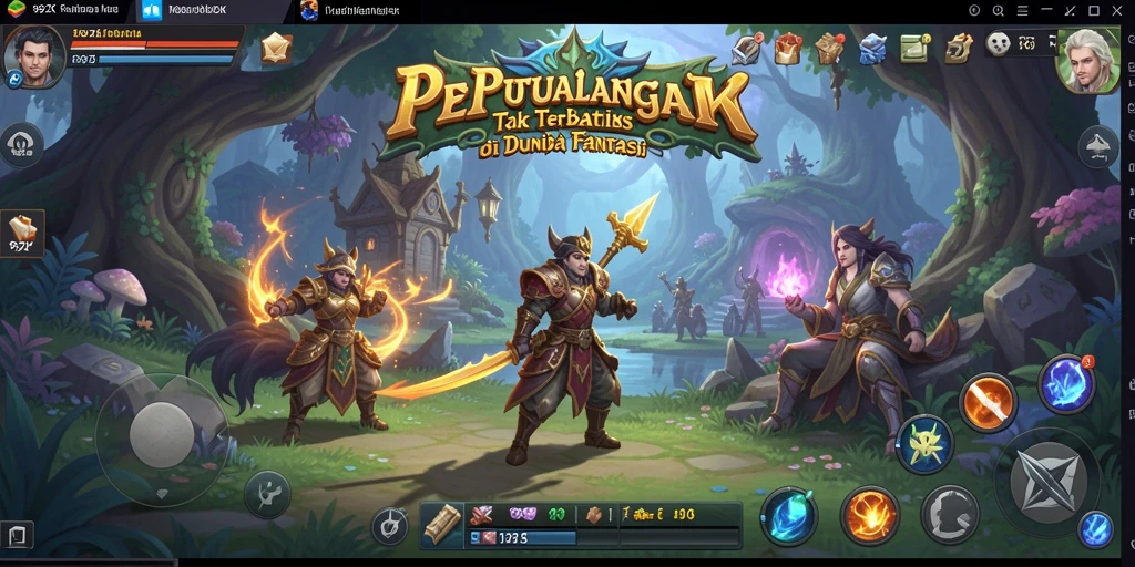 Screenshot gameplay 99ZK dengan aksi petualangan yang mendebarkan.