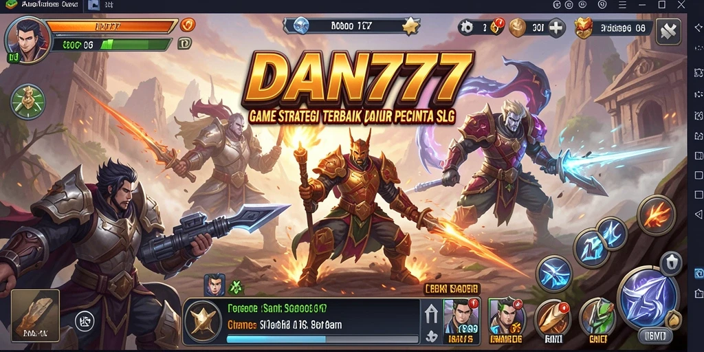 Tampilan menarik dalam game strategis dan pertempuran yang mendebarkan.