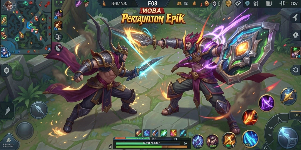 Tampilan gameplay F08 dengan aksi seru di arena pertempuran.
