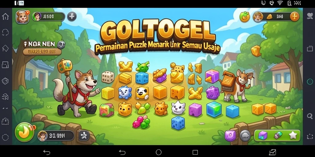 Gameplay GOLTOGEL yang menantang dan menarik.