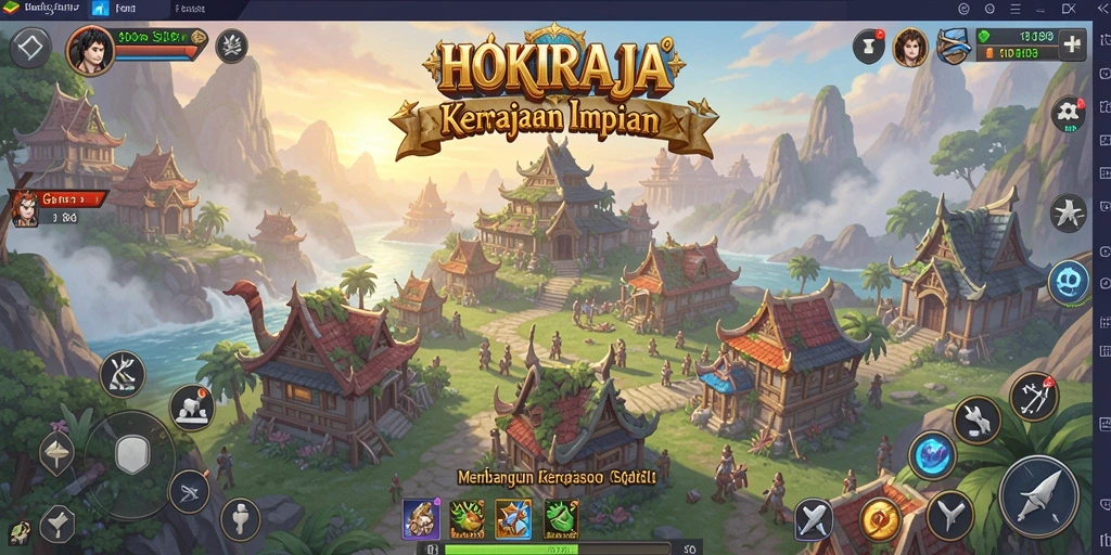 Tampilan gameplay HOKIRAJA yang memukau dan strategis.