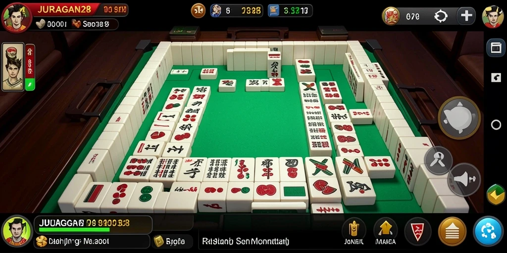 Tangkapan layar JURAGAN28 menampilkan gameplay seru Mahjong.