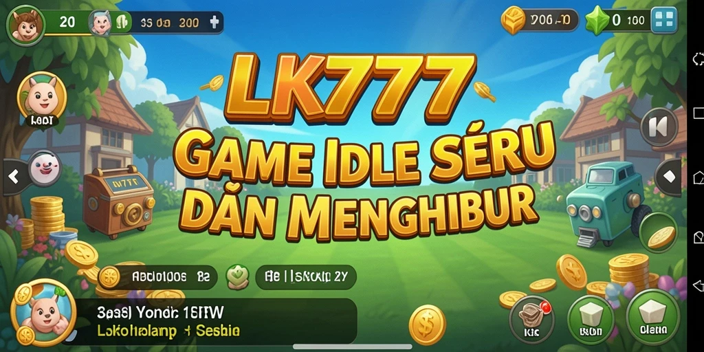 Tampilan gameplay LK777 dengan karakter yang berkembang di dunia Idle.