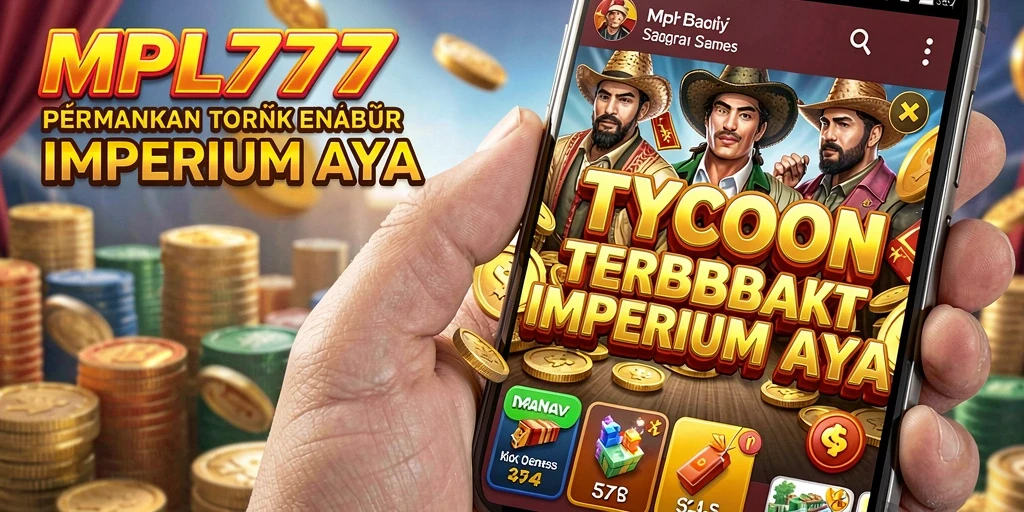 Tampilan gameplay MPL777 menampilkan aksi membangun kerajaan bisnis.