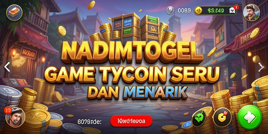 Screenshot NADIMTOGEL menunjukkan gameplay Tycoon yang mendebarkan.
