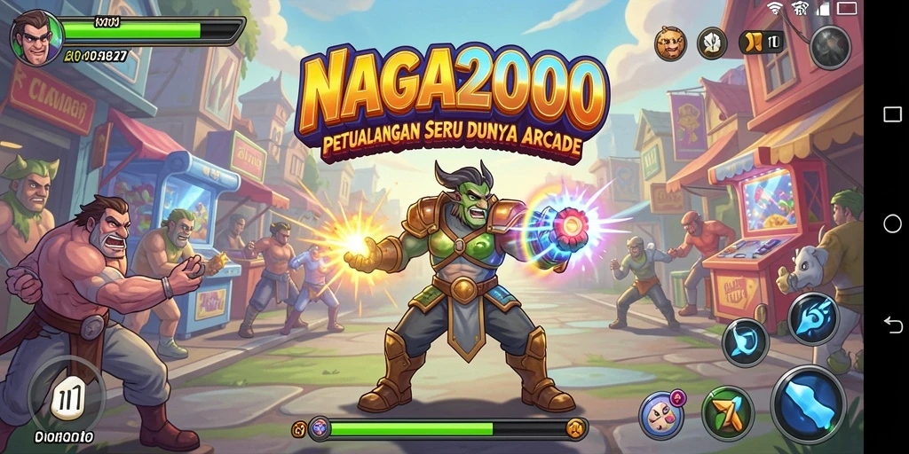 Tampilan gameplay NAGA2000 yang mendebarkan dan penuh warna.