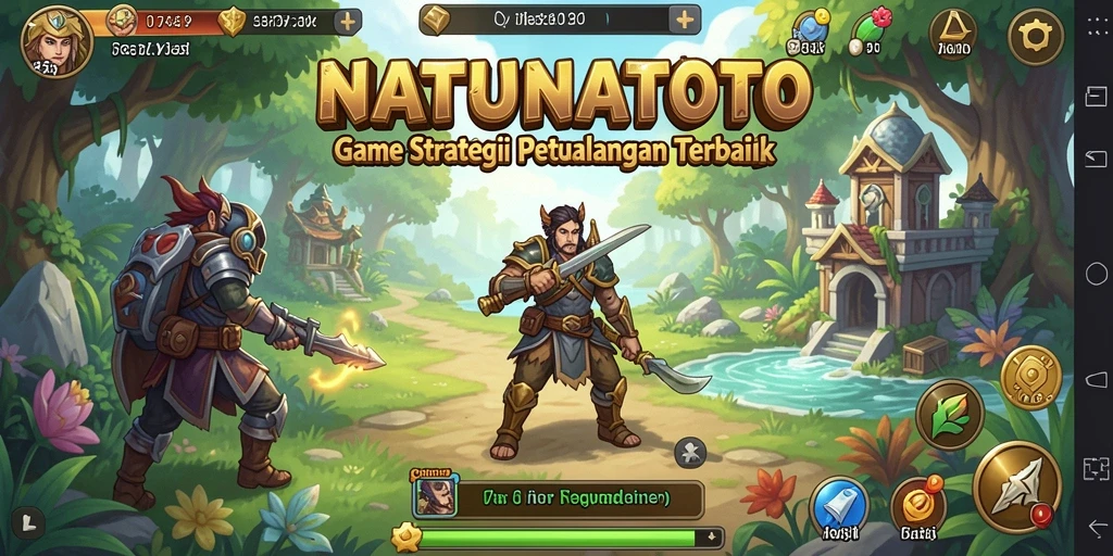 Gameplay NATUNATOTO yang seru dan strategi mendalam.