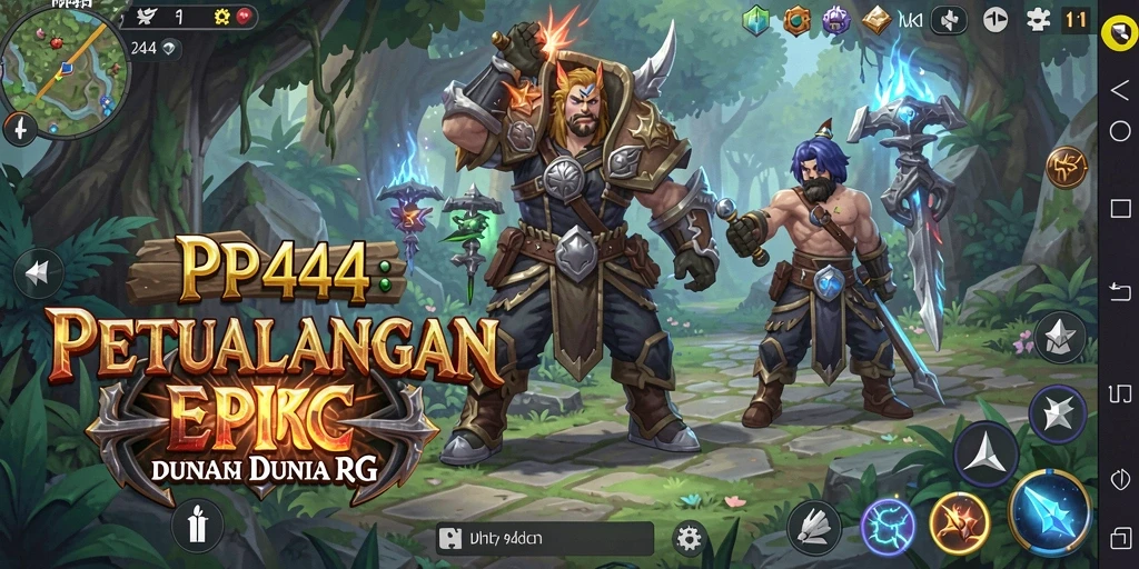 Tampilan gameplay RPG menakjubkan dari PP444 dengan aksi yang seru.