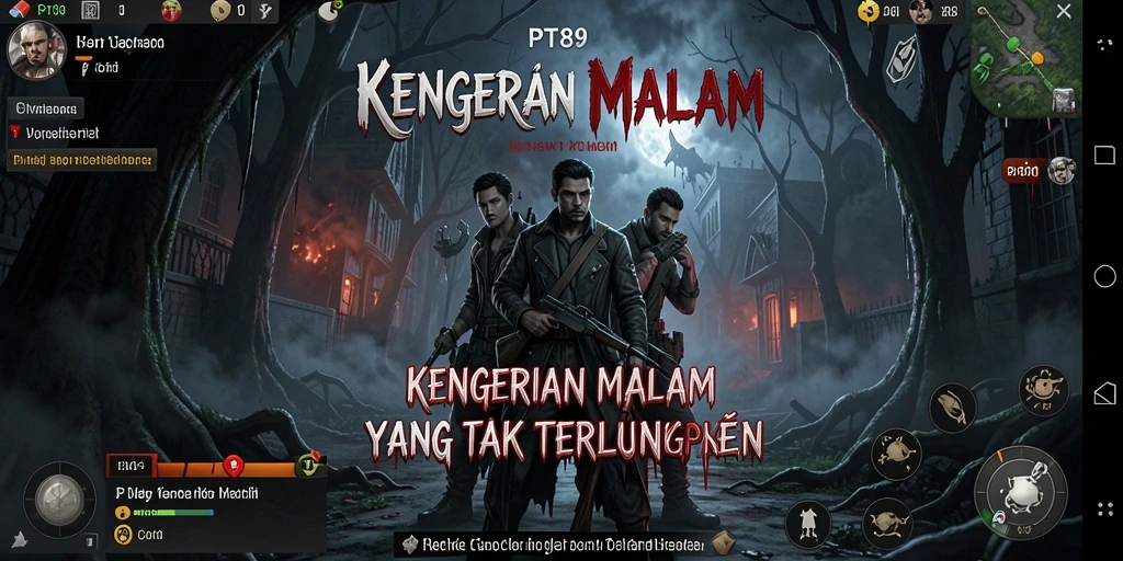 Screenshot utama PT89 menampilkan momen menegangkan dari gameplay Horror.
