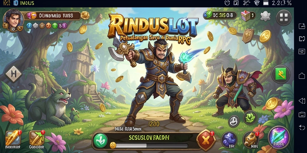 Tampilan gameplay RINDUSLOT yang dinamis dan seru.