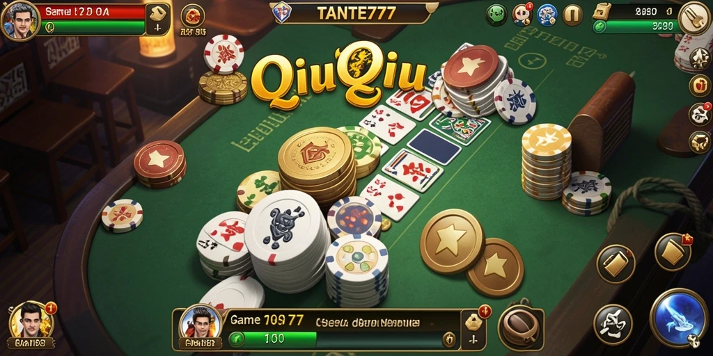 Gameplay seru TANTE777 dengan kartu QiuQiu.