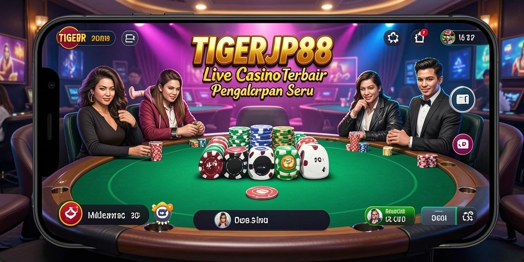 Tampilan gameplay live yang seru di TIGERJP88.
