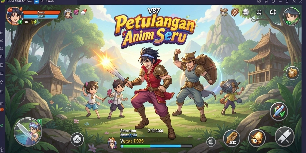 Tampilan gameplay <strong>V87</strong> yang menakjubkan dan penuh aksi.