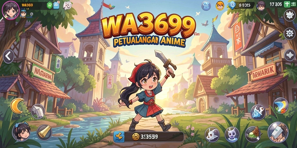 Tampilan menarik dari gameplay WA369 yang penuh petualangan Anime.