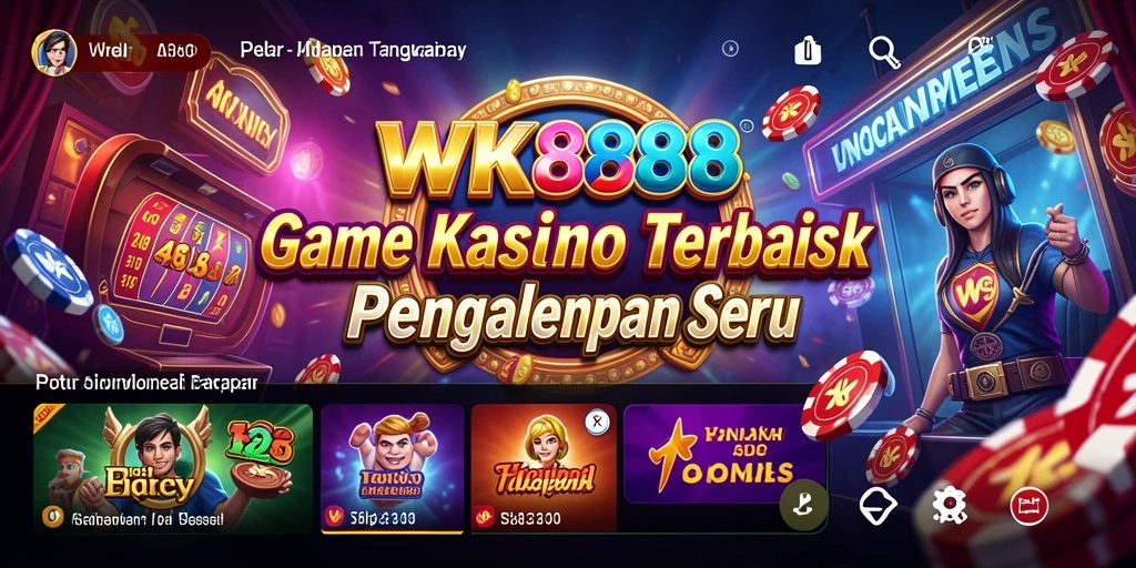 Tangkapan layar gameplay Kasino WK888 yang mendebarkan.