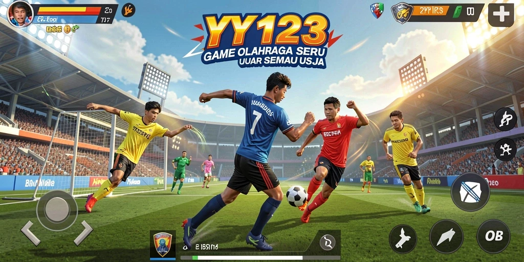 Tangkapan layar gameplay <strong>YY123</strong> dengan aksi olahraga mendebarkan.
