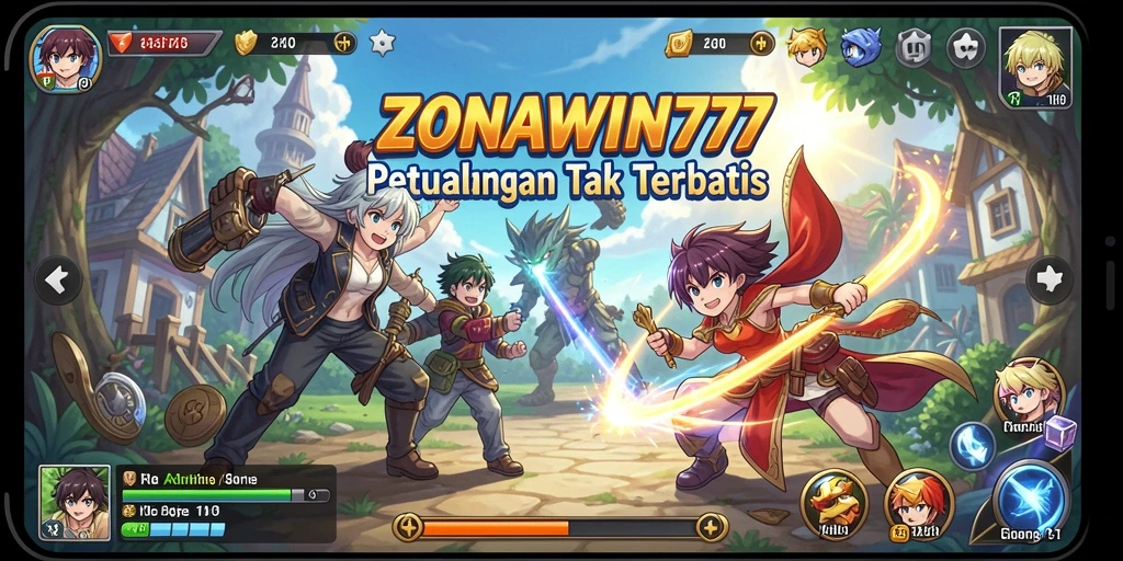 Tampilan gameplay ZONAWIN777 yang seru dan penuh warna.